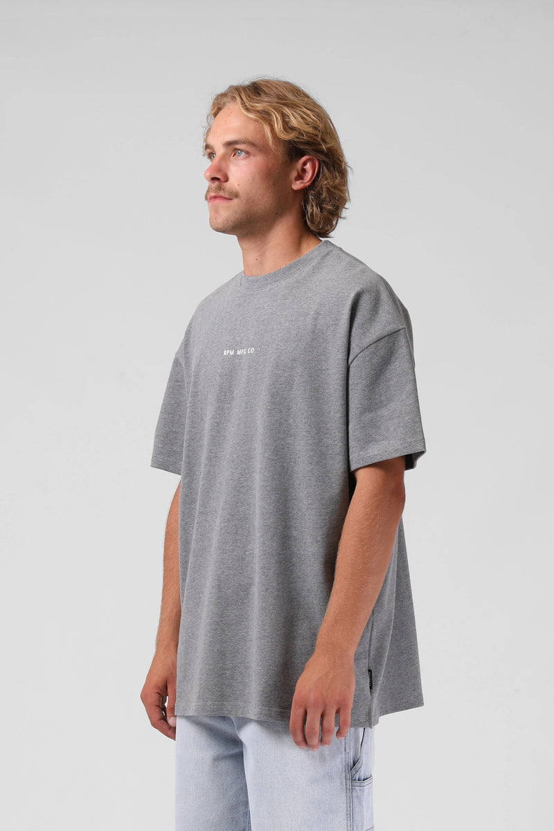 Sanded OS Tee - Grey Marl