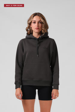 Basic Hood - Washed Black