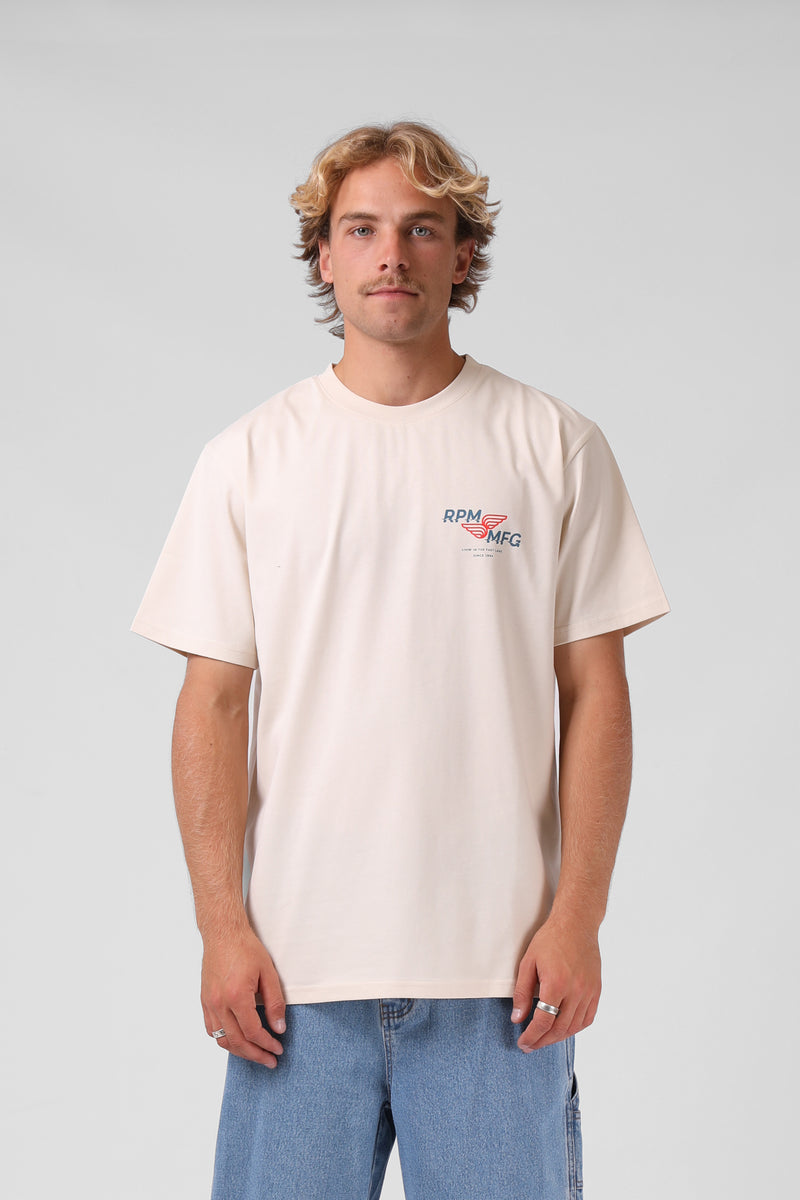 Fast Lane Tee - Vintage Cream