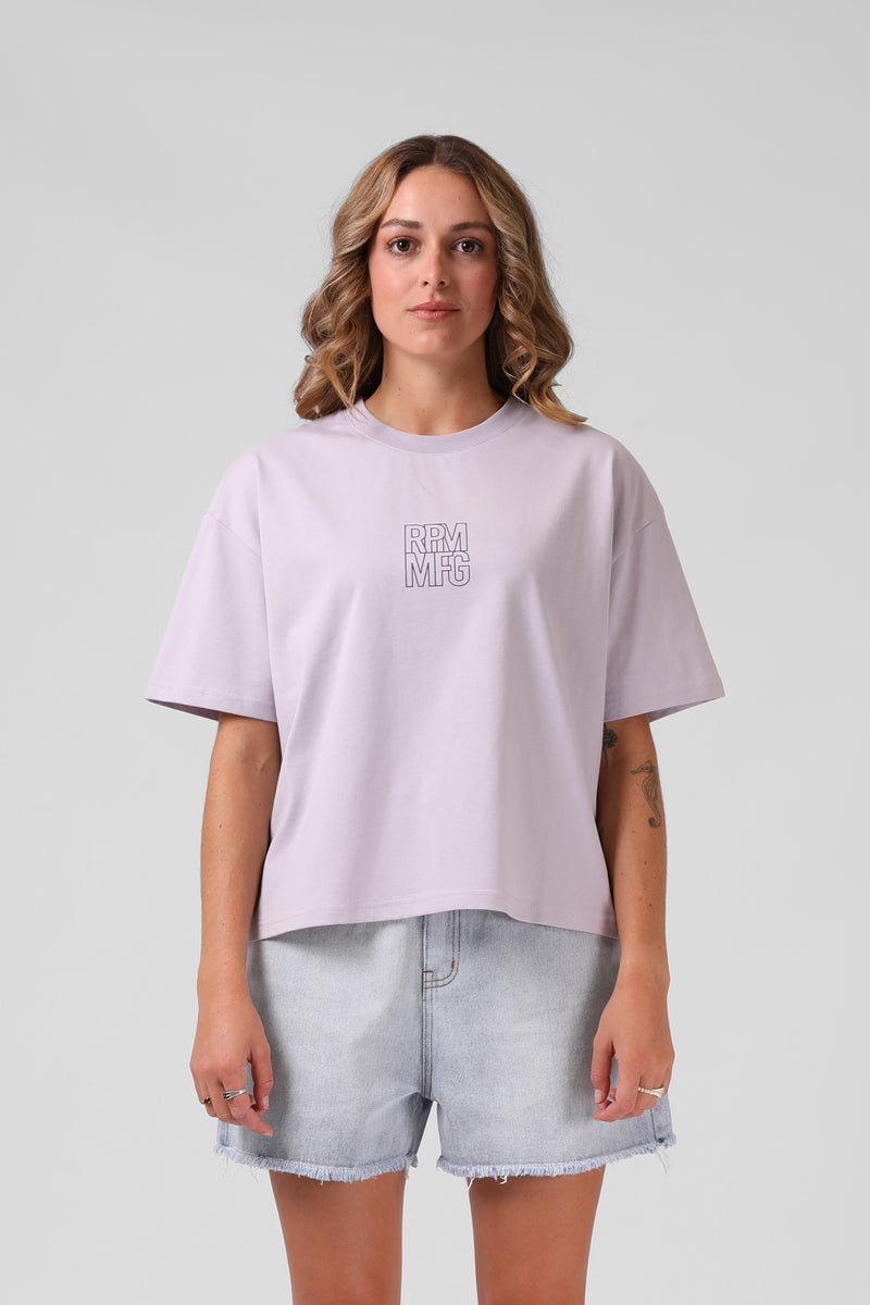 Square Tee - Faded Lilac