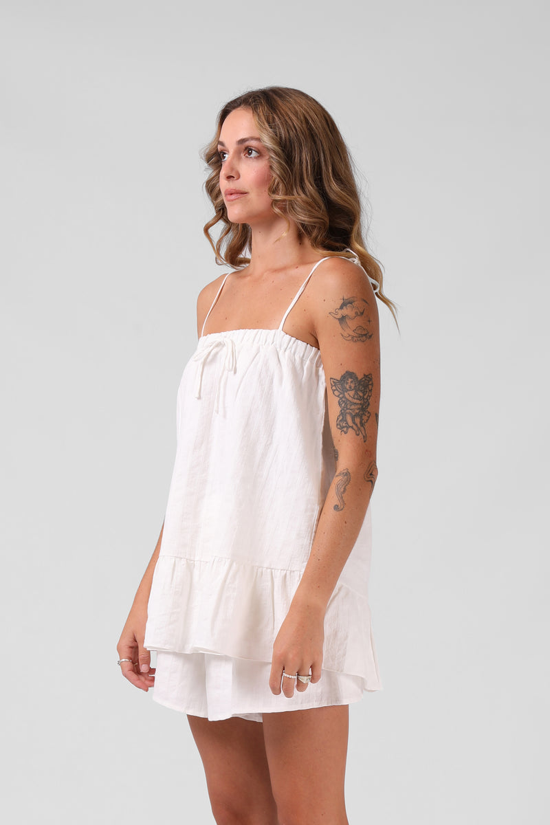 Tilly Top - White Textured