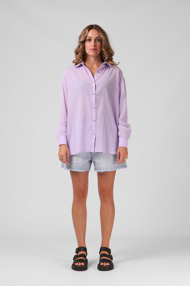 Havana Shirt - Pastel Lilac