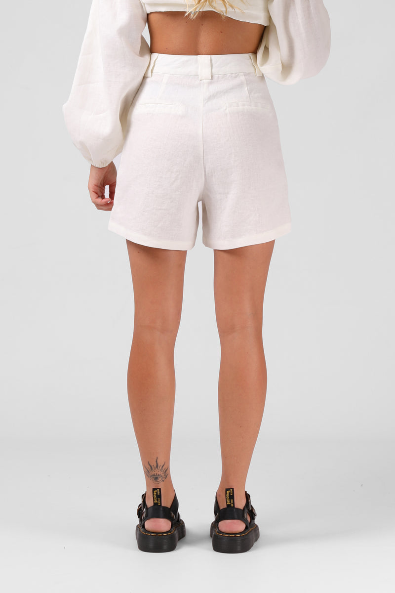 Linen Short - Off White