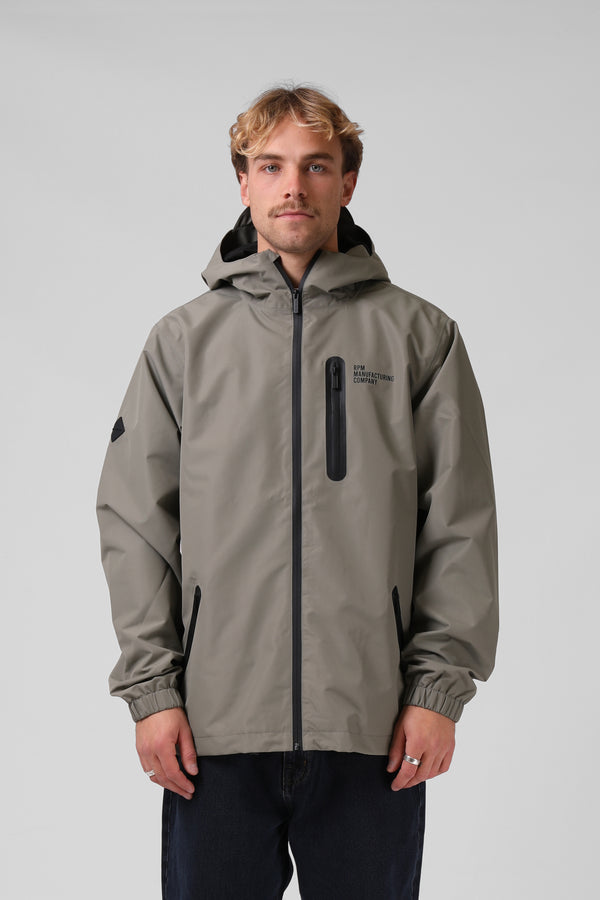 Mens Raincoat - Grey Sage