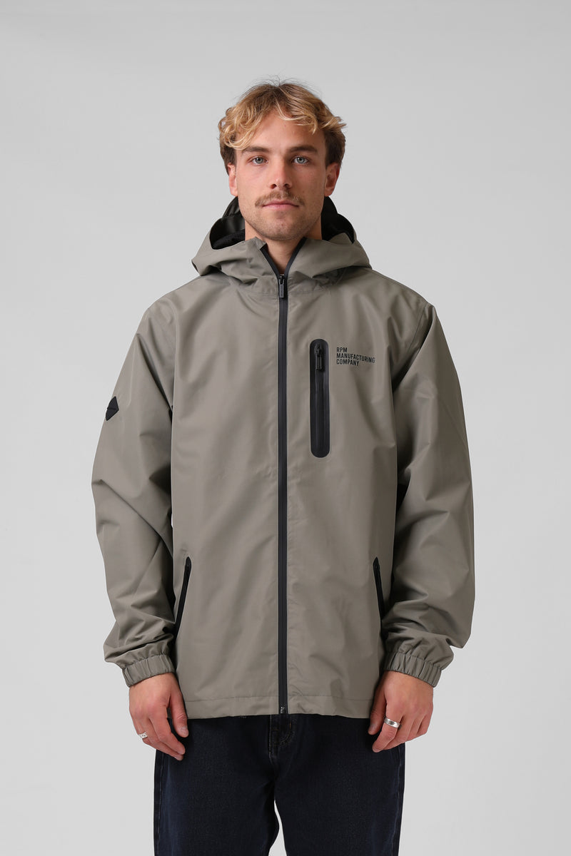 Mens Raincoat - Grey Sage