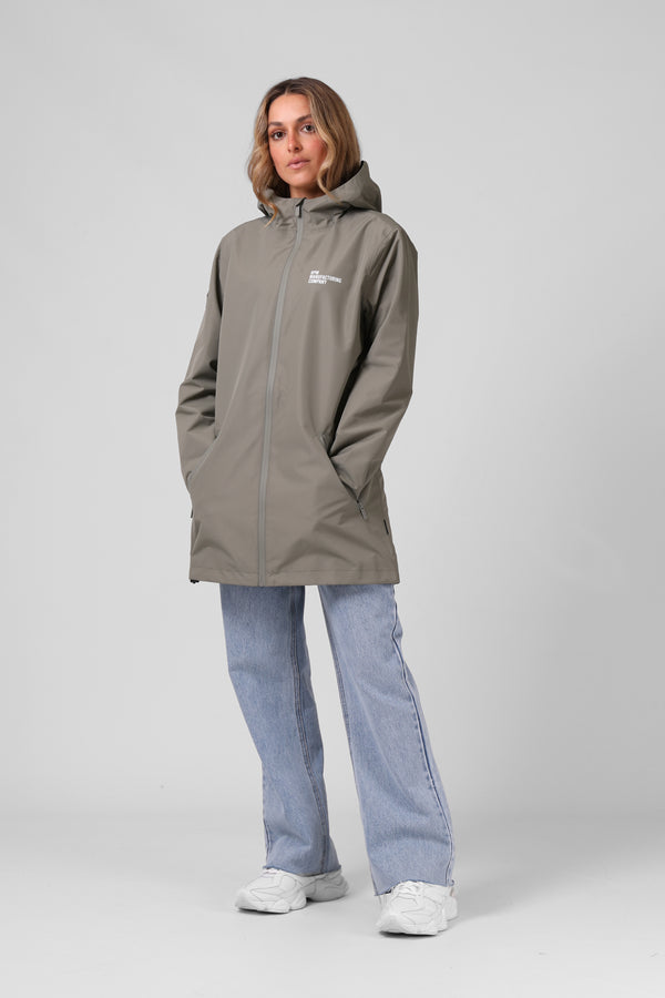 Womens Raincoat - Grey Sage