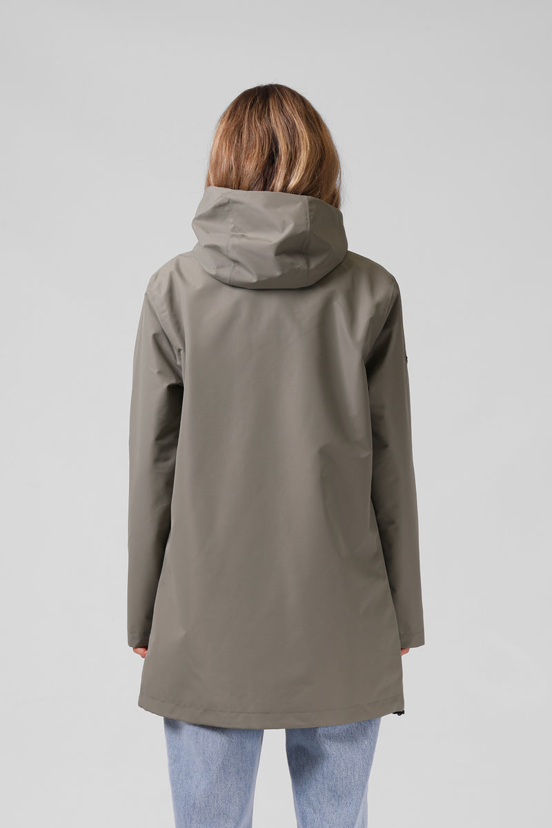 Womens Raincoat - Grey Sage