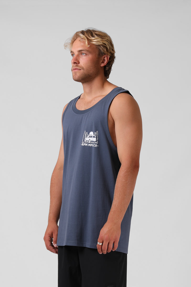 Land Cruiser Singlet - Slate Blue