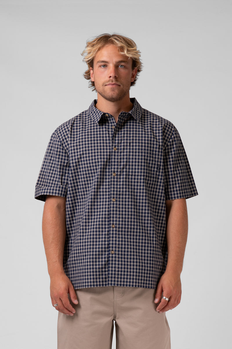 Check Mate Shirt - Navy