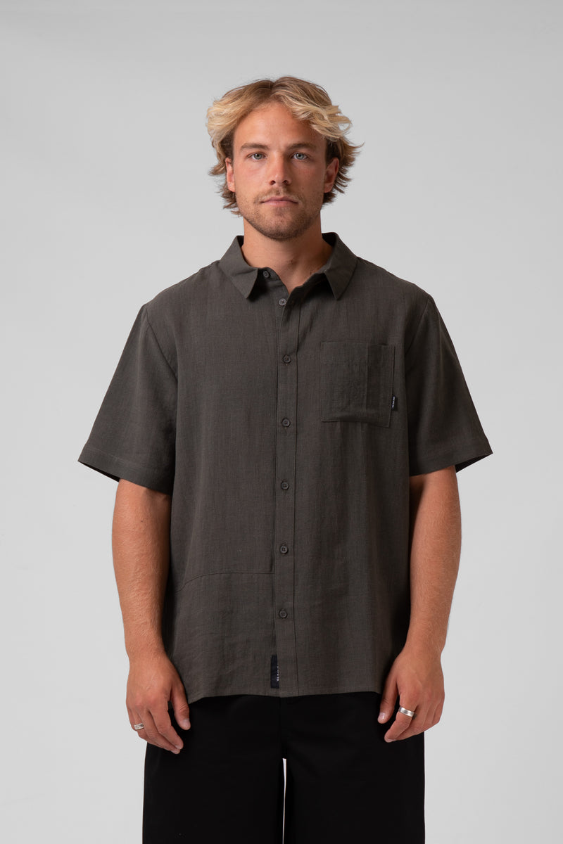 Linen Shirt - Dark Forrest