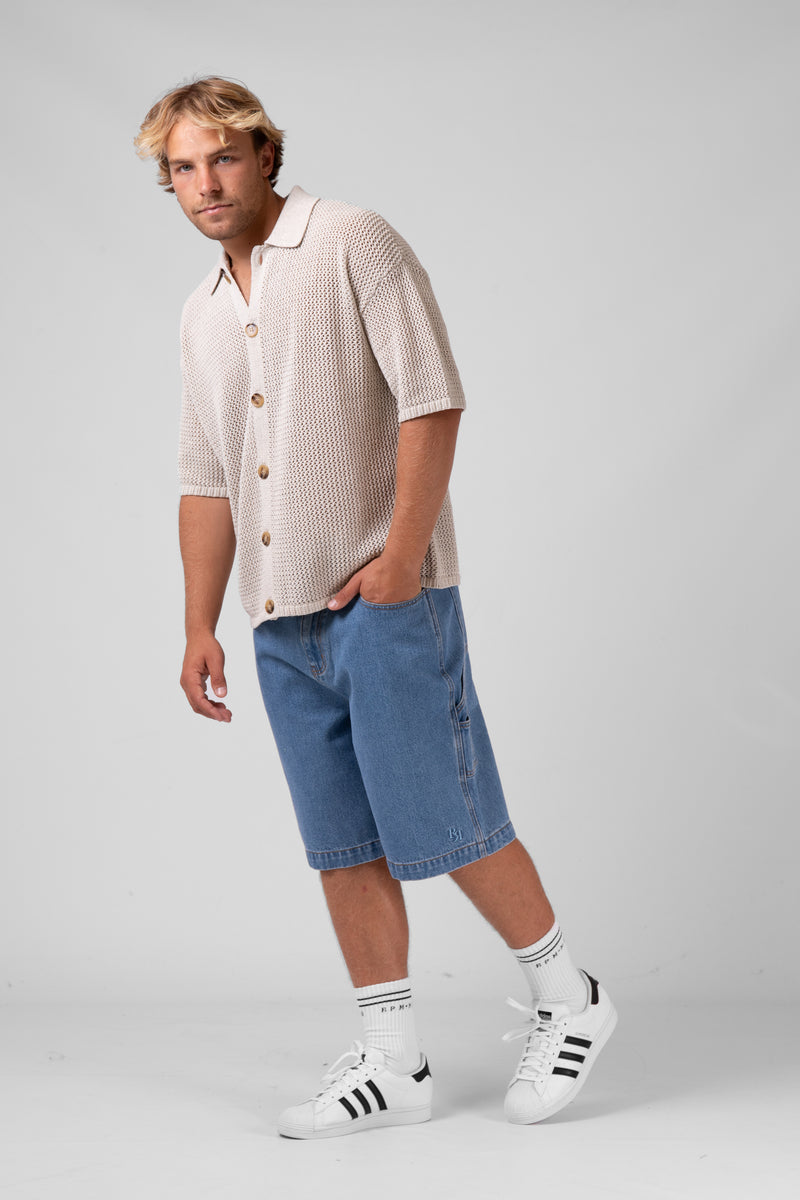 Crochet Shirt - Natural