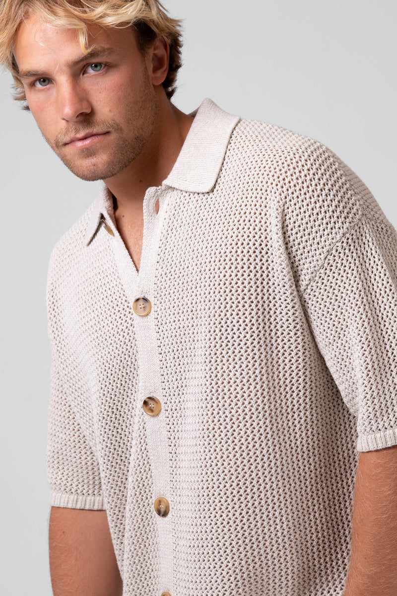 Crochet Shirt - Natural