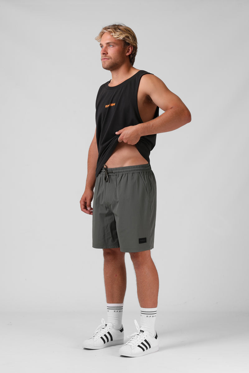 Surf Trunk - Khaki Grey