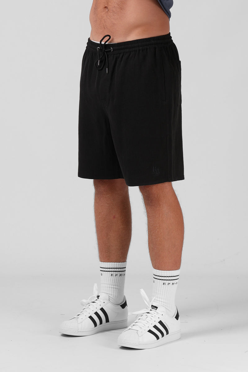 Linen Short - Black