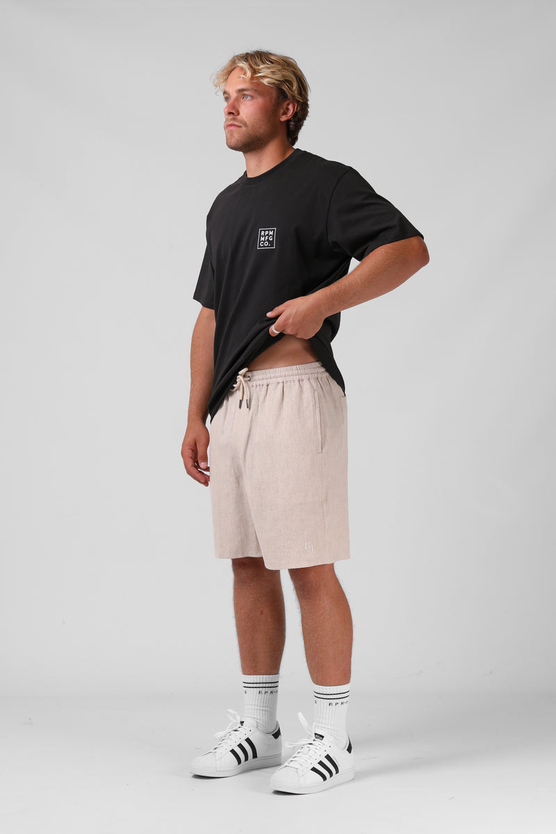 Linen Short - Natural Marl