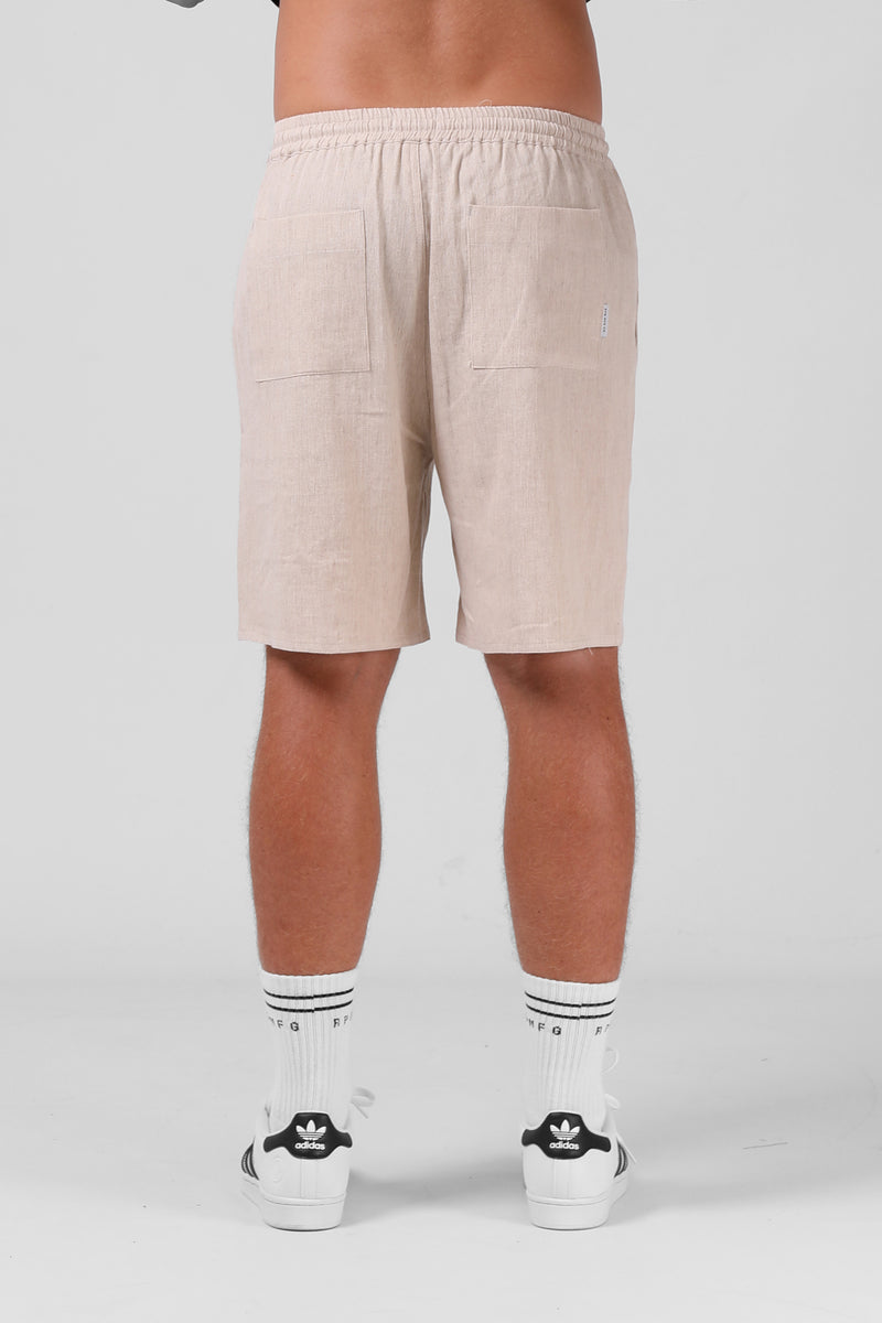 Linen Short - Natural Marl