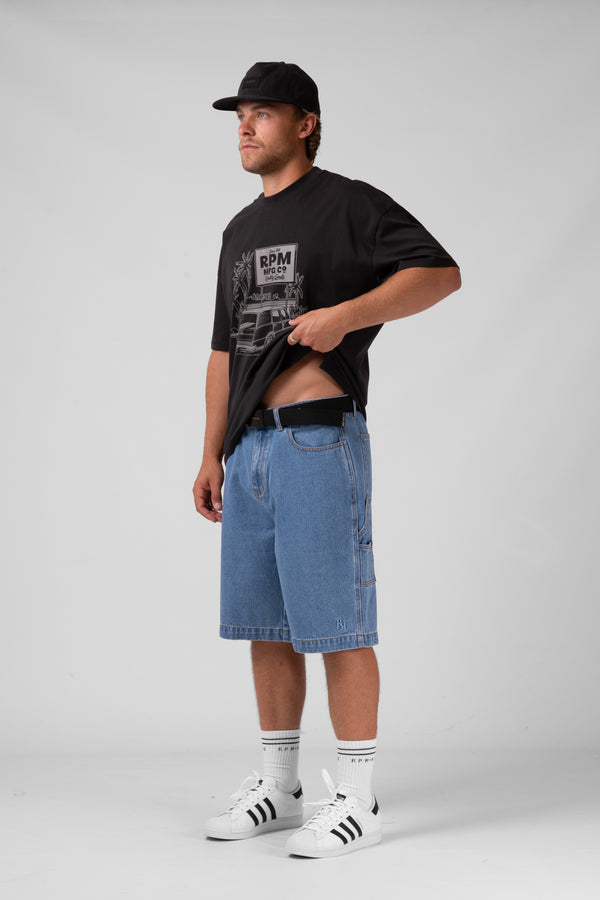 Denim Work Short - Classic Blue