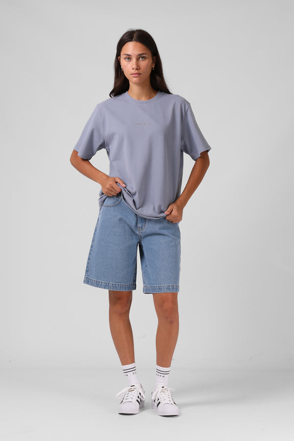 OS Sanded Tee - Dusty Blue