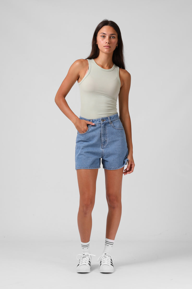 Ribbed Singlet - Mint