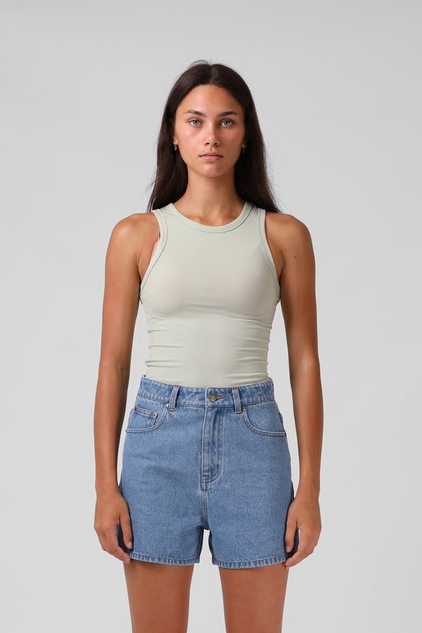 Ribbed Singlet - Mint