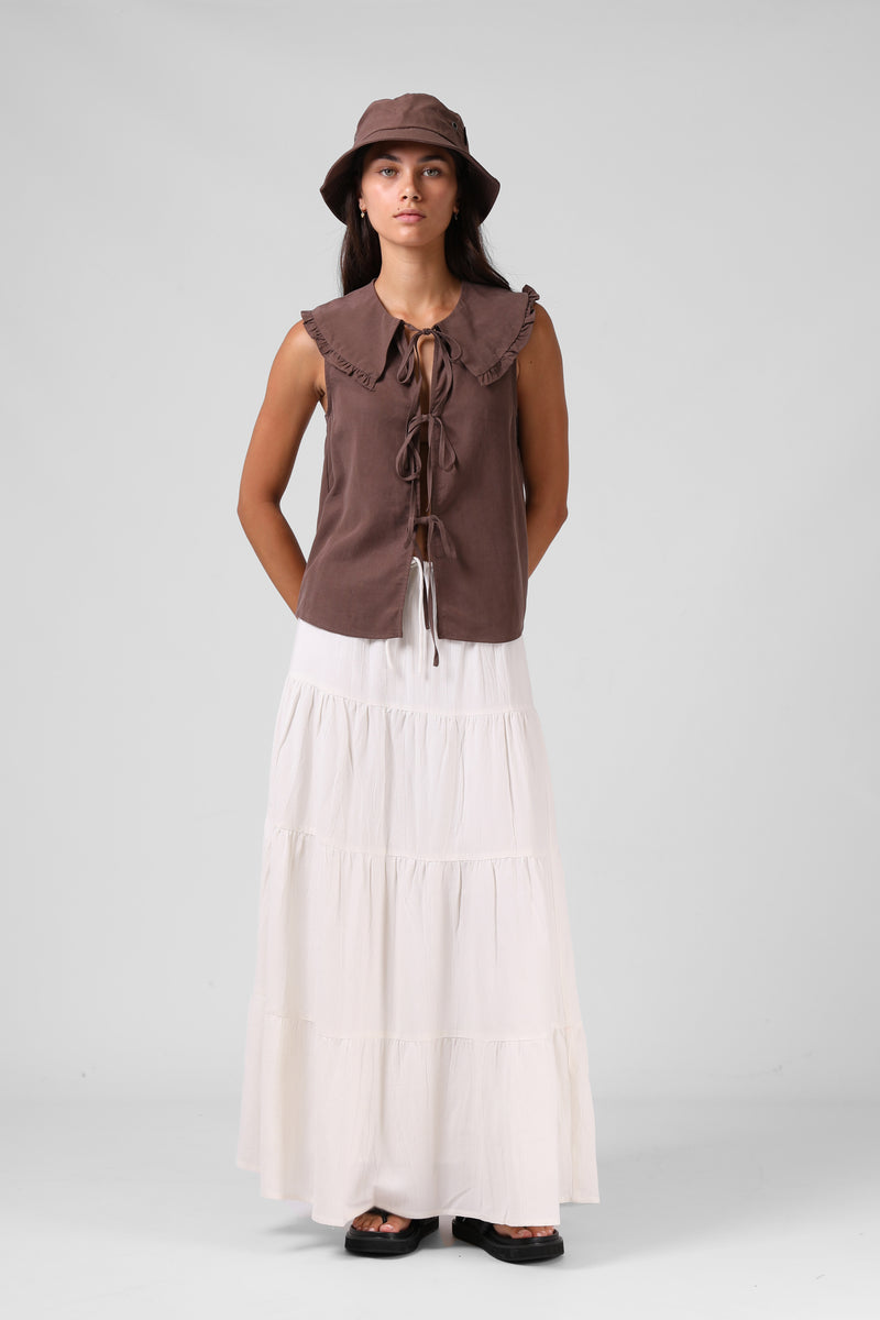 Addison Blouse - Chocolate