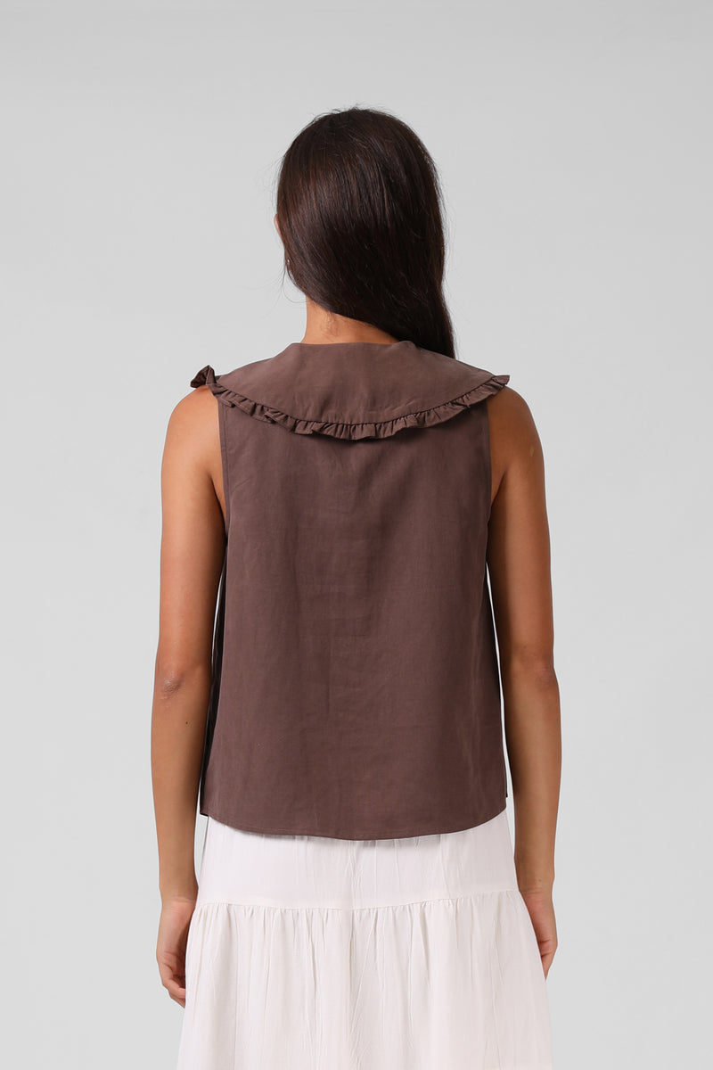 Addison Blouse - Chocolate