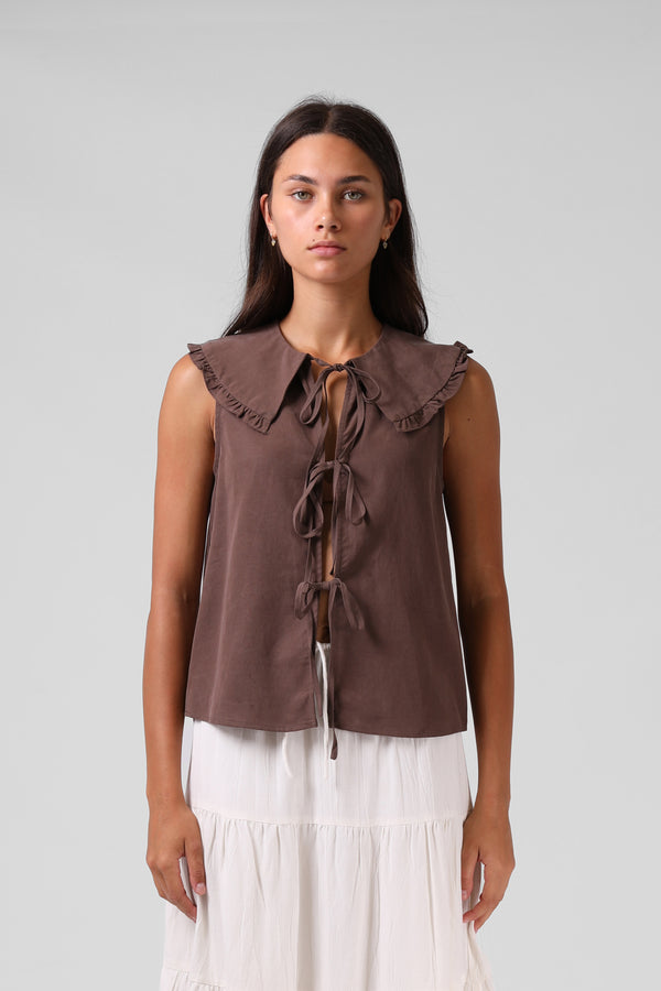 Addison Blouse - Chocolate