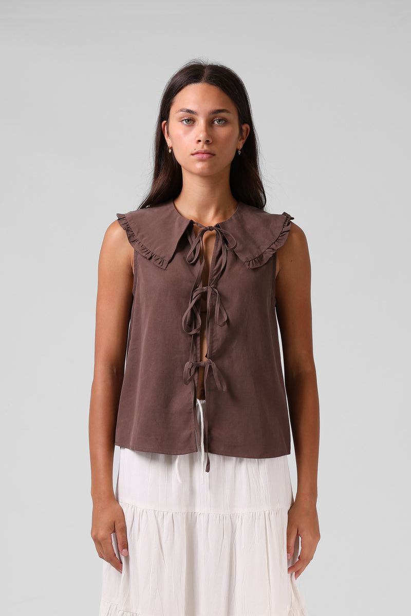 Addison Blouse - Chocolate