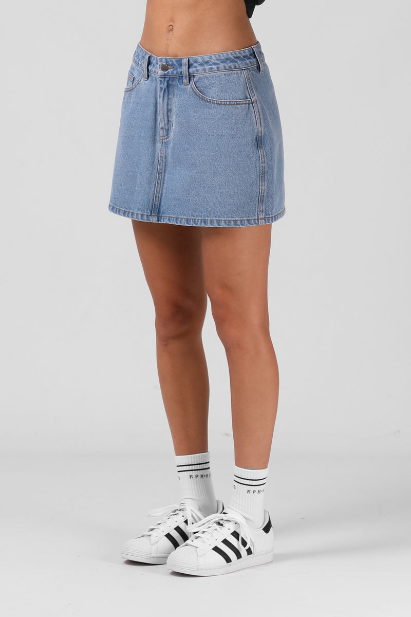 Denim Mini Skirt - Classic Blue