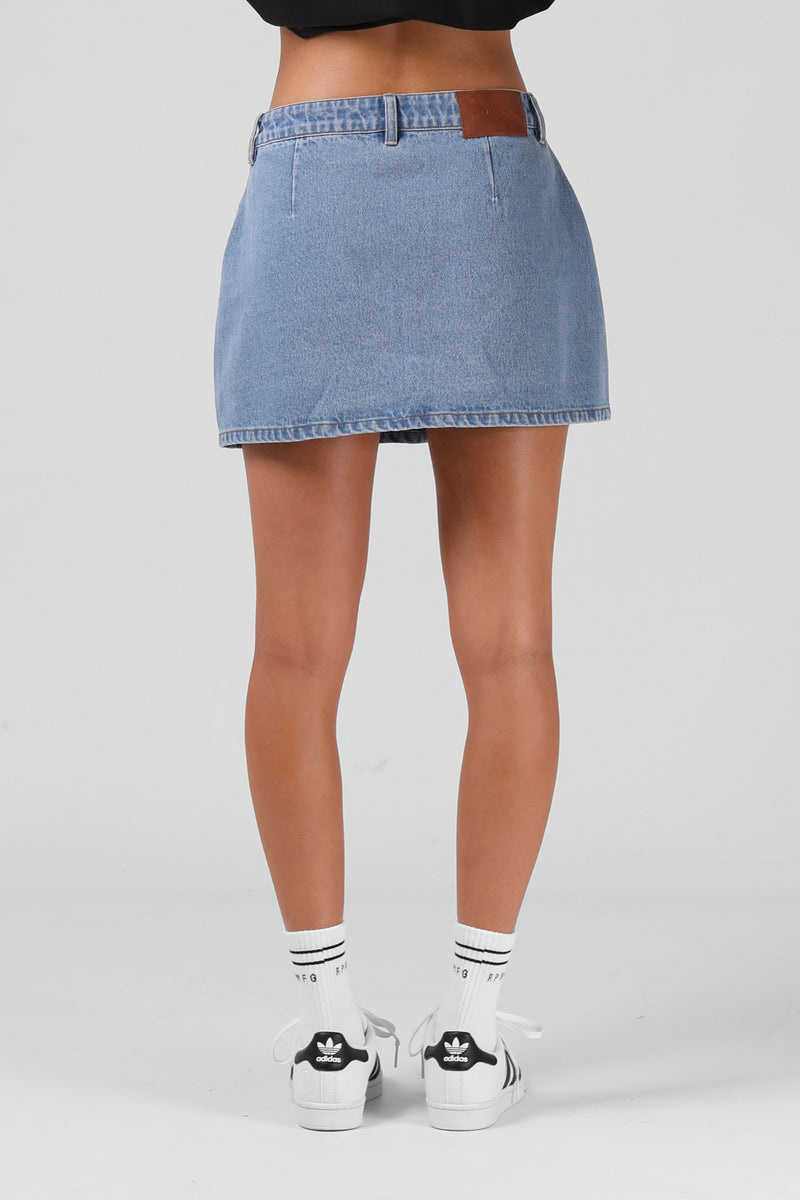 Denim Mini Skirt - Classic Blue
