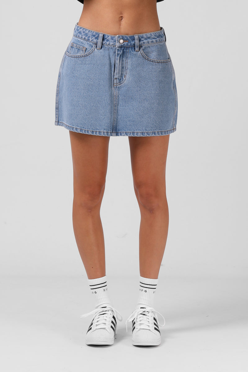 Denim Mini Skirt - Classic Blue