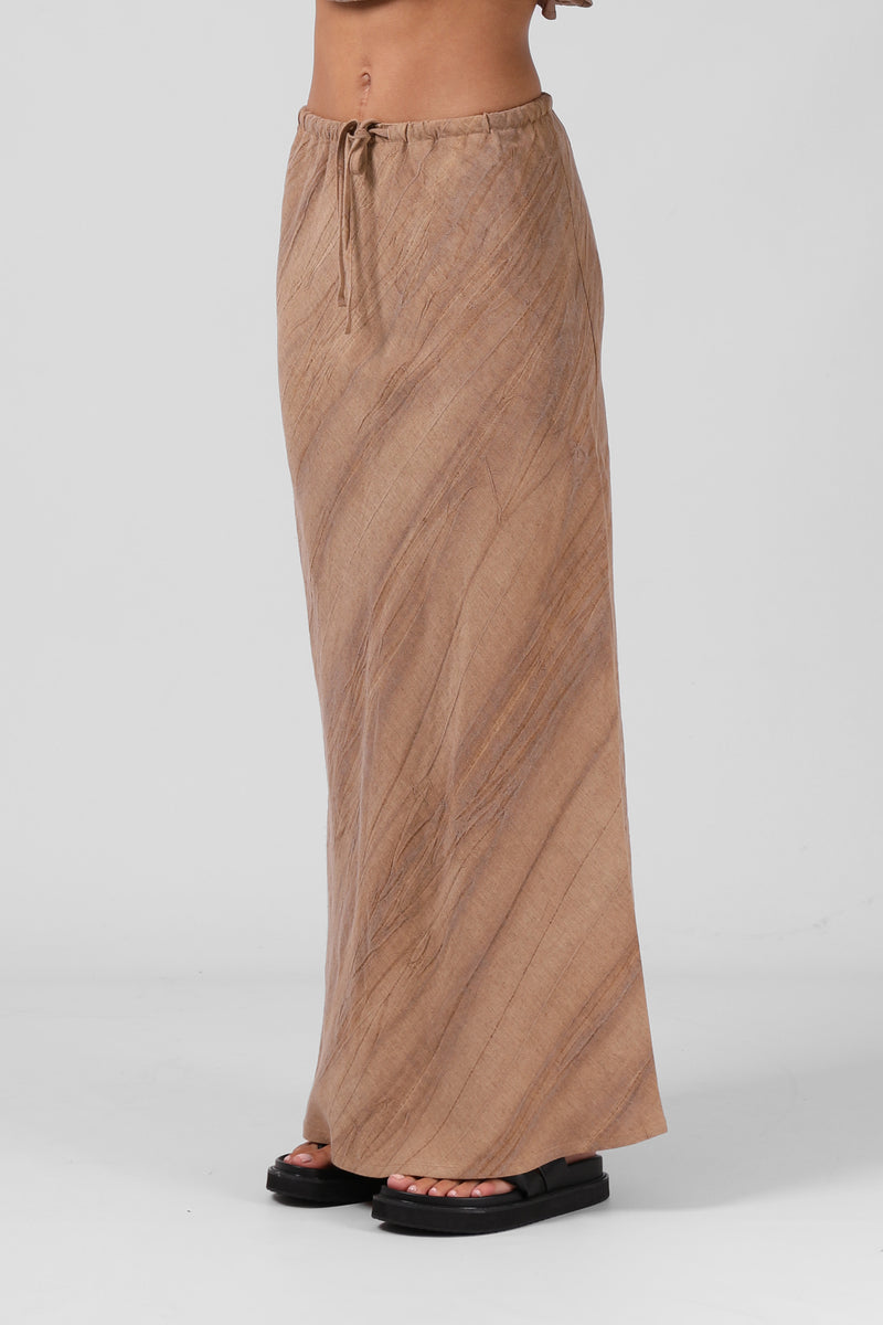 Isabella Midi Skirt - Cinnamon