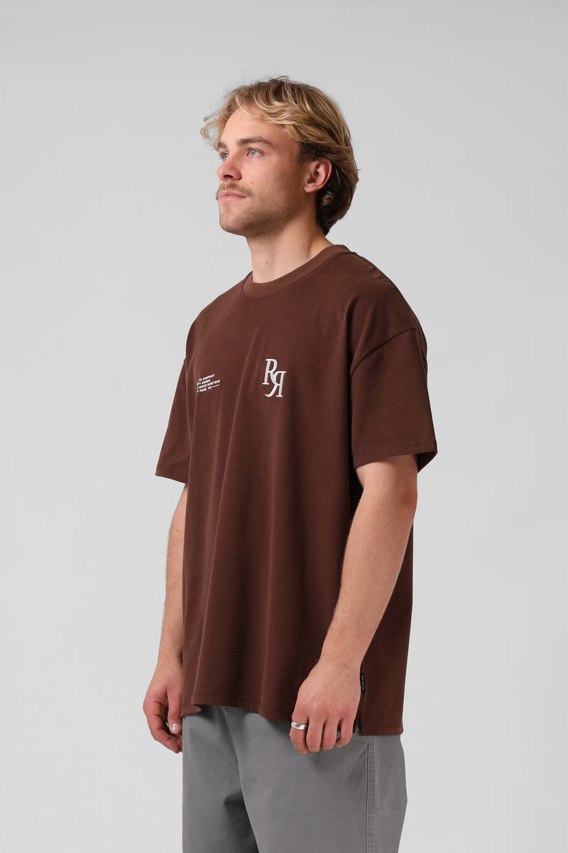 Street Sanded OS Tee - Brown
