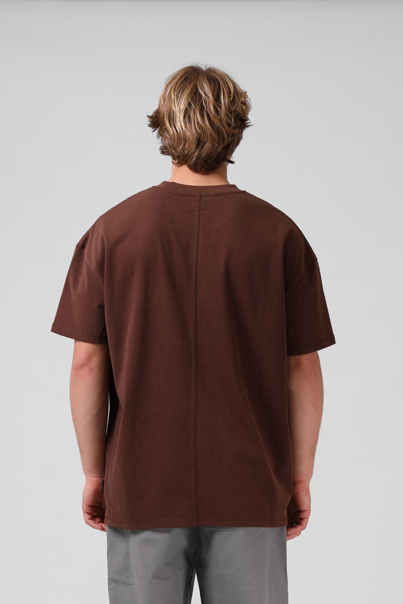 Street Sanded OS Tee - Brown