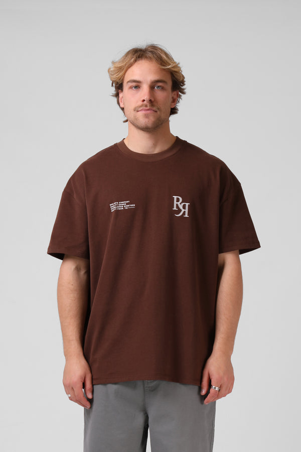 Street Sanded OS Tee - Brown
