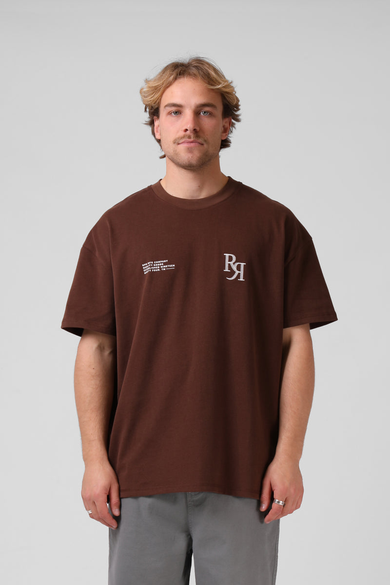 Street Sanded OS Tee - Brown