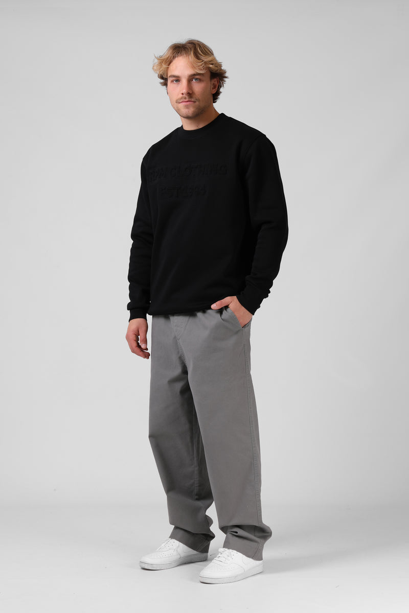 Emboss Crew - Black