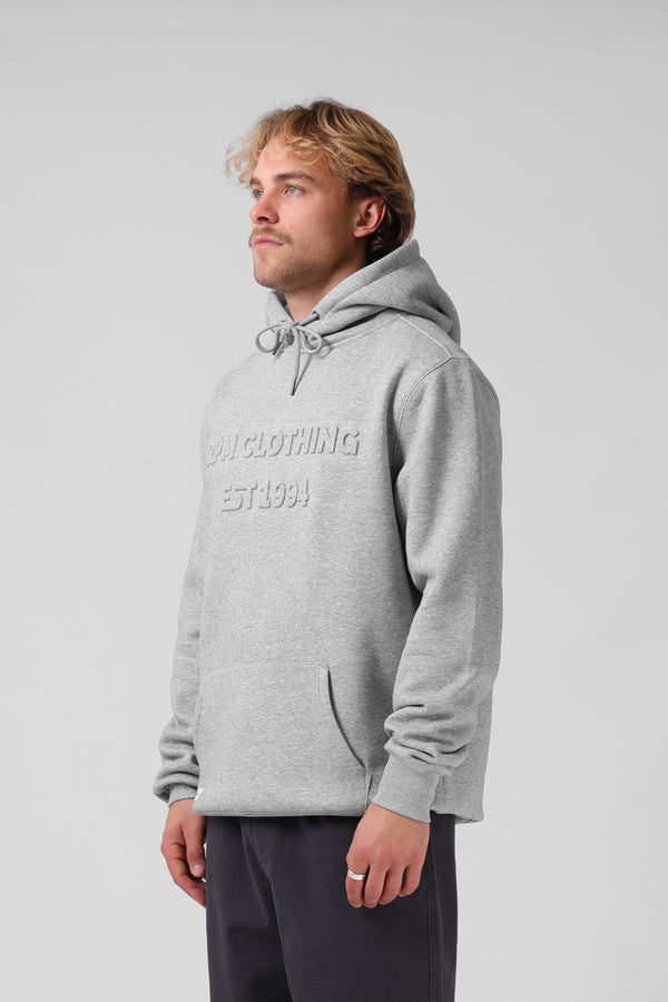 Emboss Hood - Grey Marl