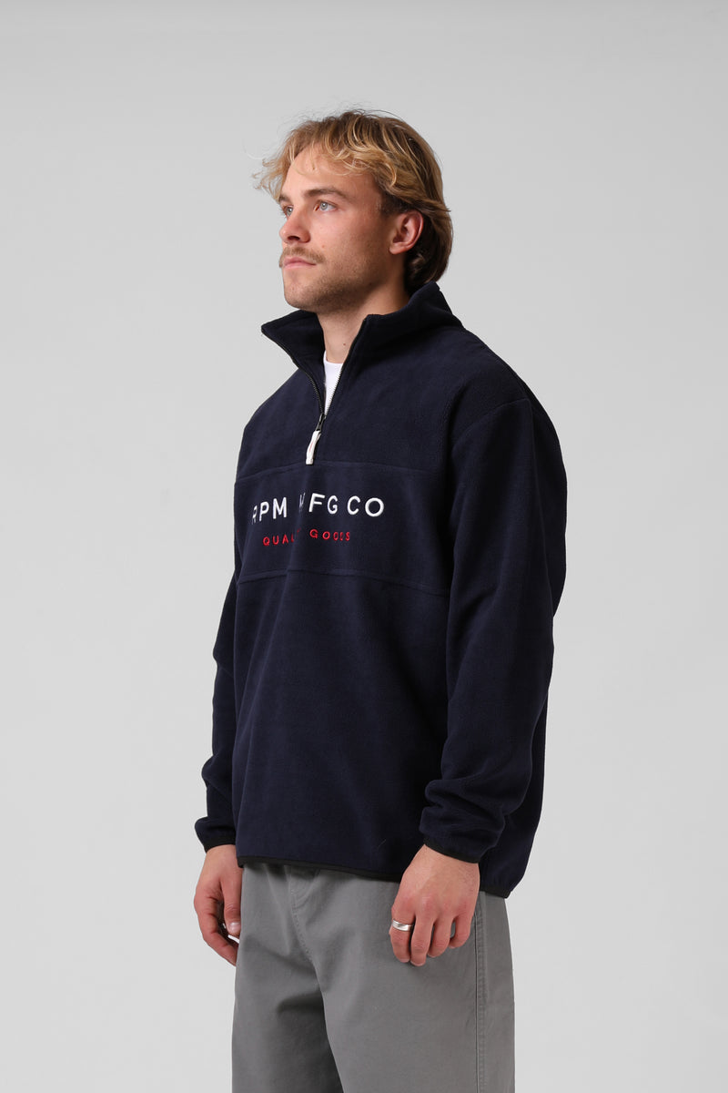 Polar 1/4 Zip Sweater - Sailor Blue
