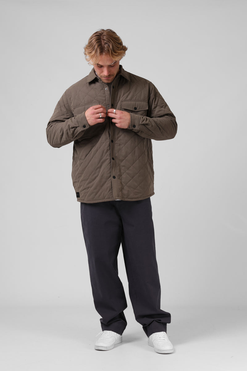 Quilted Jacket - Khaki