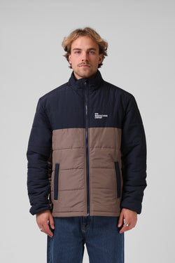 Everyday Puffer Jacket - Navy Taupe