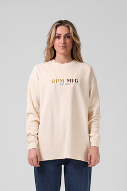 Heavy Weight L-S - Cream