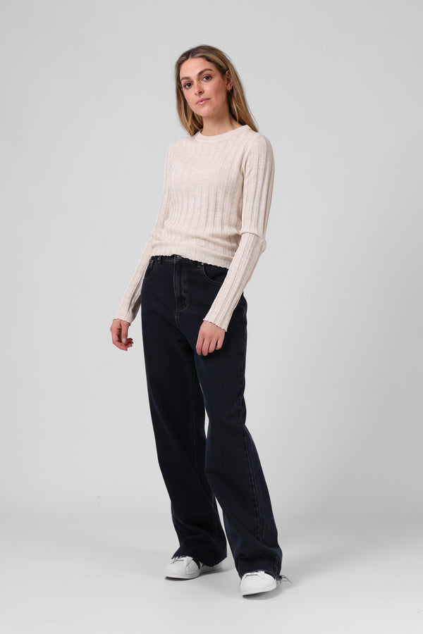 Knitted L/S - Stone