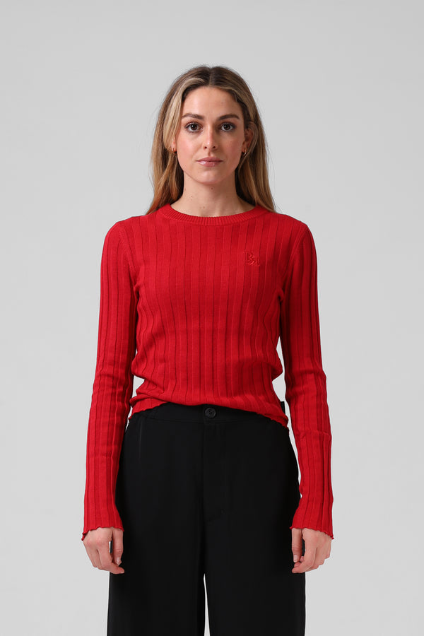 Knitted L/S - Red