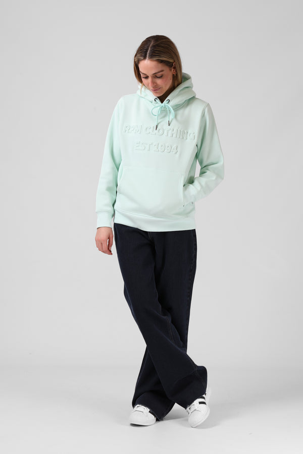 Emboss Print Hood - Mint