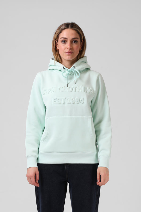 Emboss Print Hood - Mint
