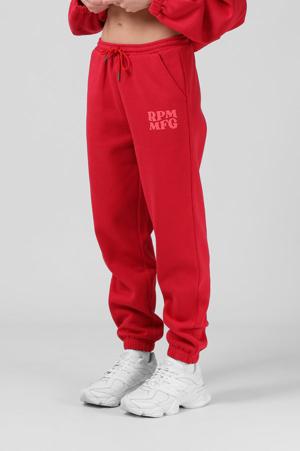 Baggy Track Pant - Red