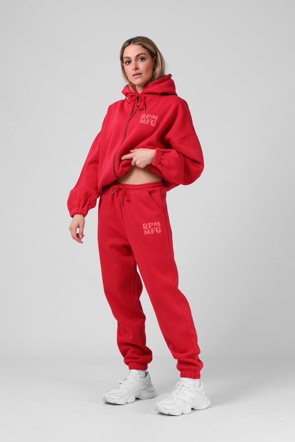 Baggy Track Pant - Red