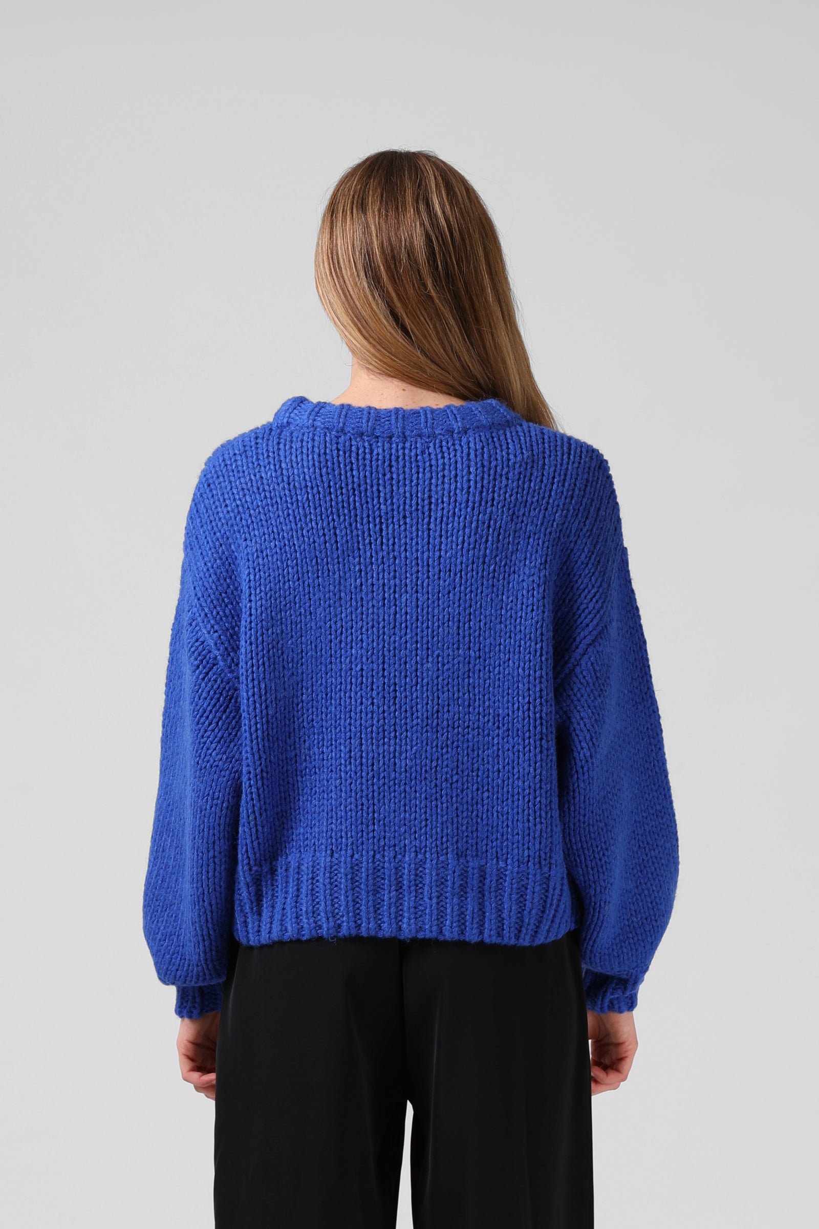 【美品✨】RHC Candy Hand Knit ローゲージニット　極太　ブルー 美品✨】RHC Candy Hand Knit ローゲージニット 極太 ブルー