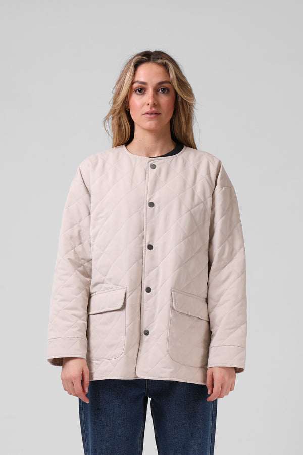 W. Quilted Jacket  - Oat
